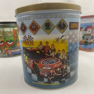 Boy Scouts of America Vintage Trail’s End Jeff Gordon DuPont Popcorn Tin